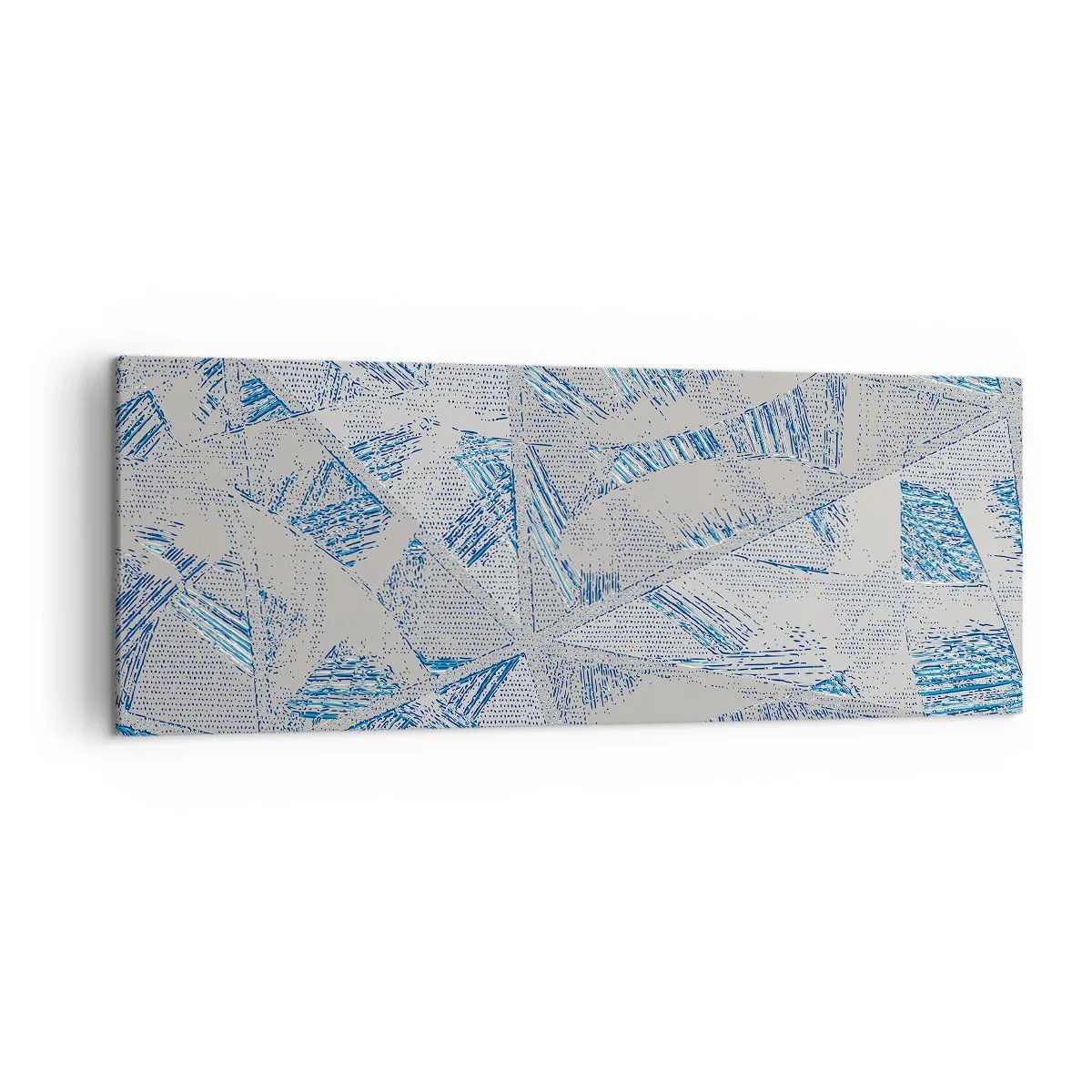 Obraz na plátně - V šedomodrém labyrintu - 140x50 cm