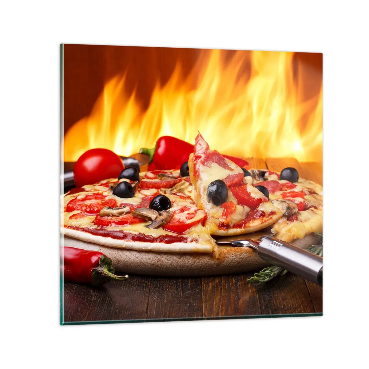 Obraz na skle - From Italy with love - 70x70 cm