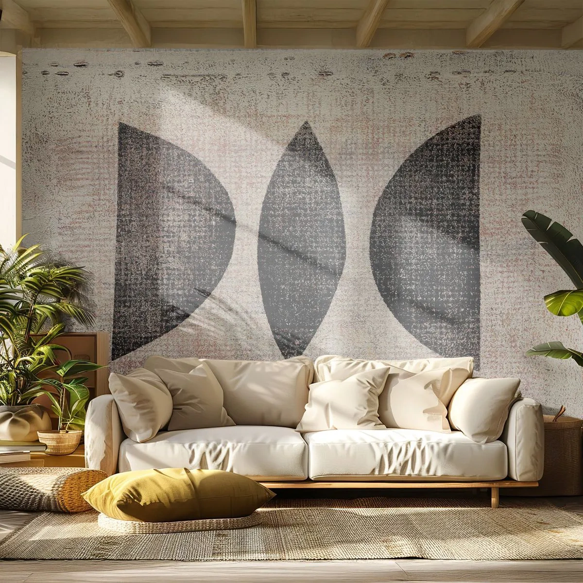 Fototapeta Premium Canvas - Etnická abstrakce - Abstrakce, Kus, Moderní umění - 250x175 cm