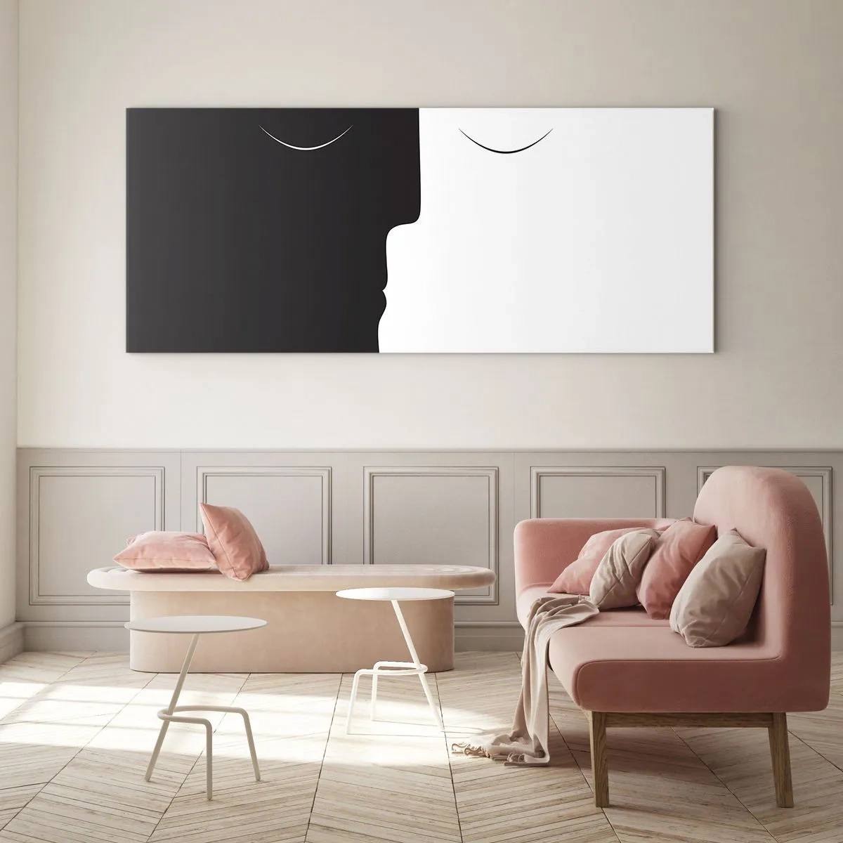 Obraz na skle - Jednota protikladů - 90x30 cm