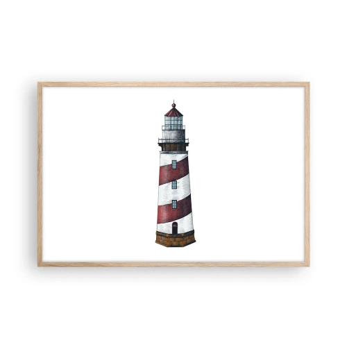 Plakát v rámu světlý dub - Vždy na stráži - 91x61 cm