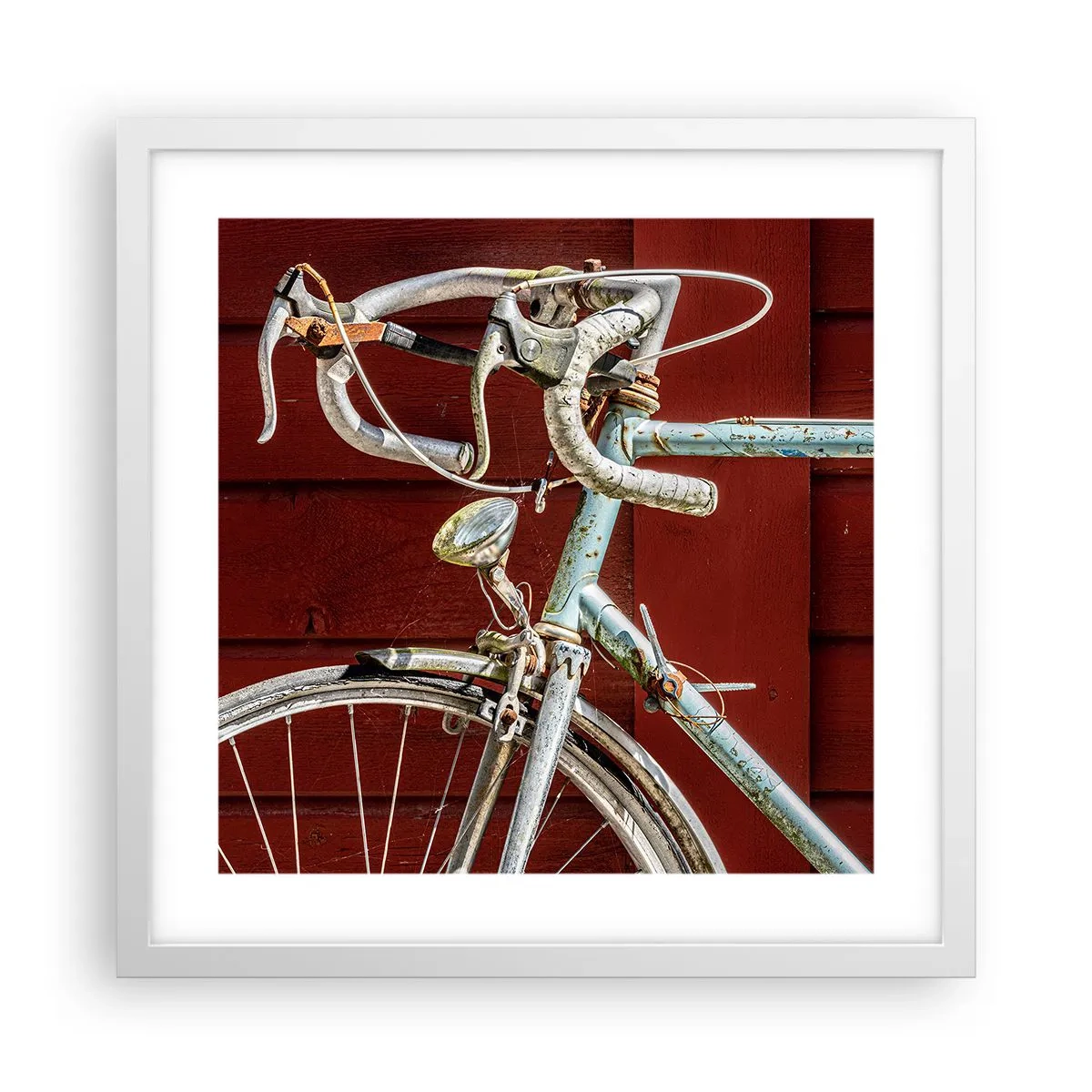 Plakát v bílém rámu - Stvořený pro vítězství - 40x40 cm