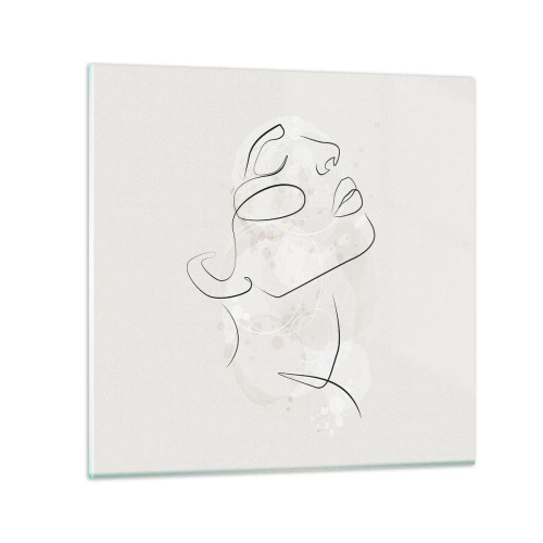 Obraz na skle - Náčrt snu - 30x30 cm