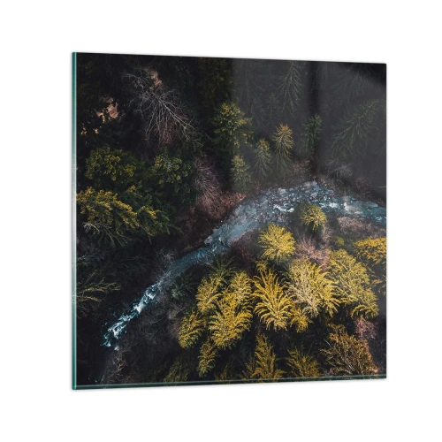 Obraz na skle - Rychle, stále rychleji - 40x40 cm