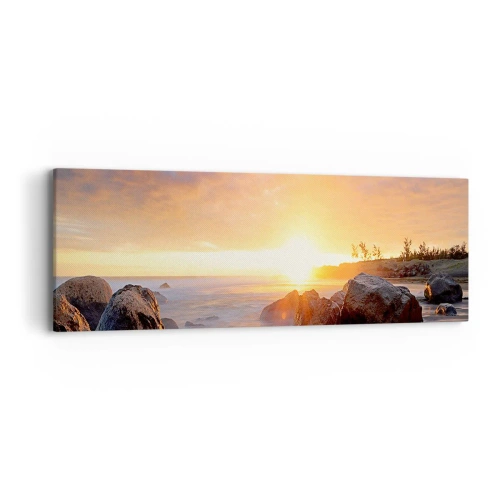 Obraz na plátně - Světlý večerní vánek - 90x30 cm