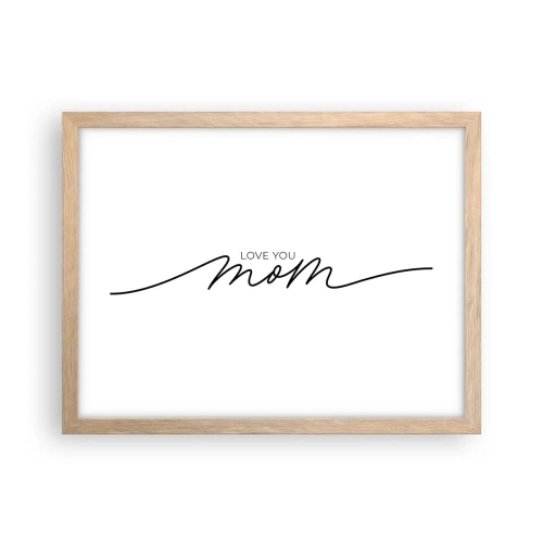 Plakát v rámu světlý dub - Velké emoce - 40x30 cm