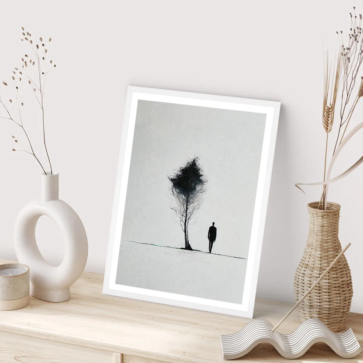 Plakát v bílém rámu - Všichni se touláme - 70x100 cm