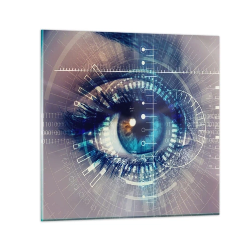 Obraz na skle - Myslíš si, že mě znáš - 30x30 cm