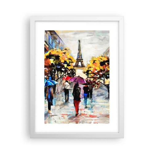 Plakát v bílém rámu - Na podzim zvlášť krásný - 30x40 cm