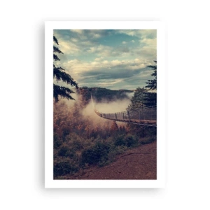 Plakát - Nad podzimním lesem - 50x70 cm