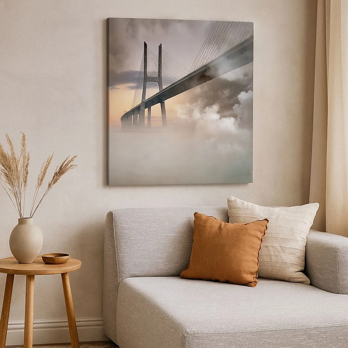 Obraz na plátně - U řeky, která není - 30x30 cm