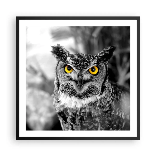 Plakát v černém rámu - Nic se neschová - 60x60 cm