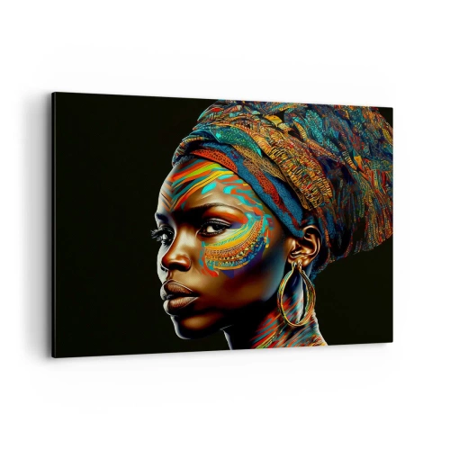 Obraz na plátně - Africká královna - 100x70 cm