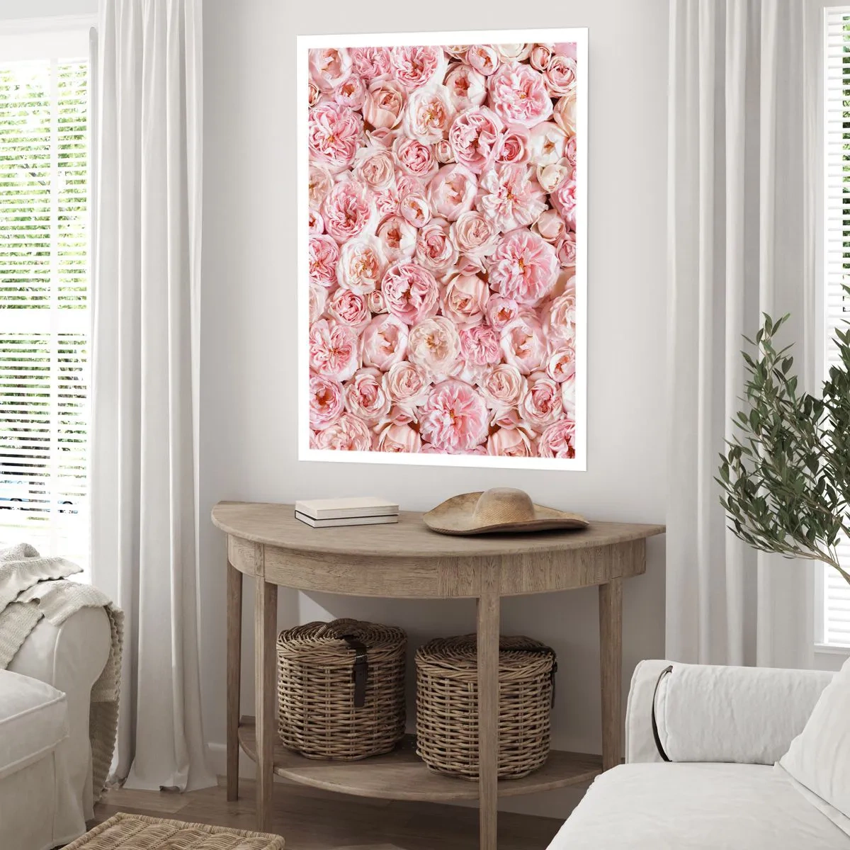 Plakát - Vydlážděná růžemi - 50x70 cm
