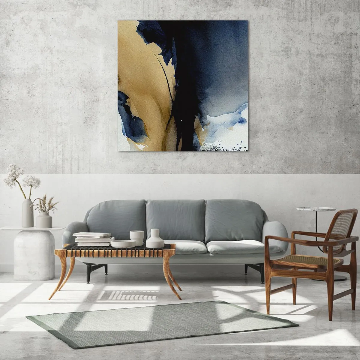 Obraz na skle - Za závojem - 60x60 cm