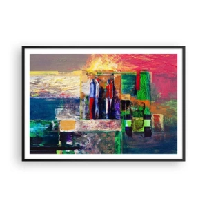 Plakát v černém rámu - Vztahy a emoce - 100x70 cm