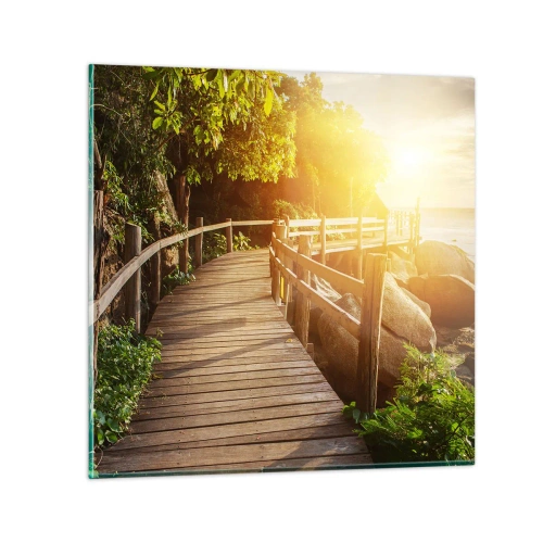 Obraz na skle - Další zatáčka, další zázraky - 50x50 cm