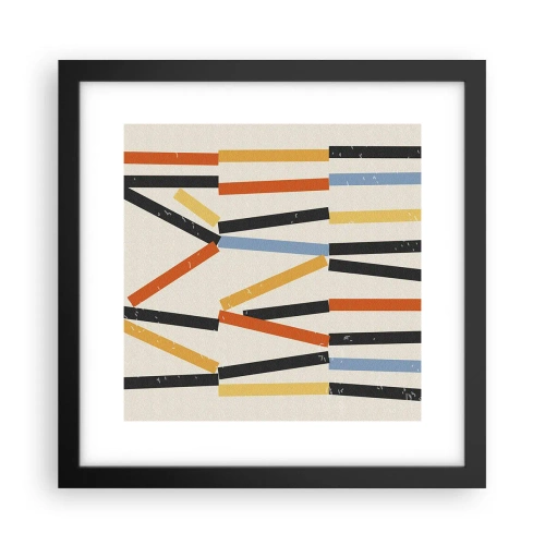 Plakát v černém rámu - Kompozice na úrovni - 30x30 cm