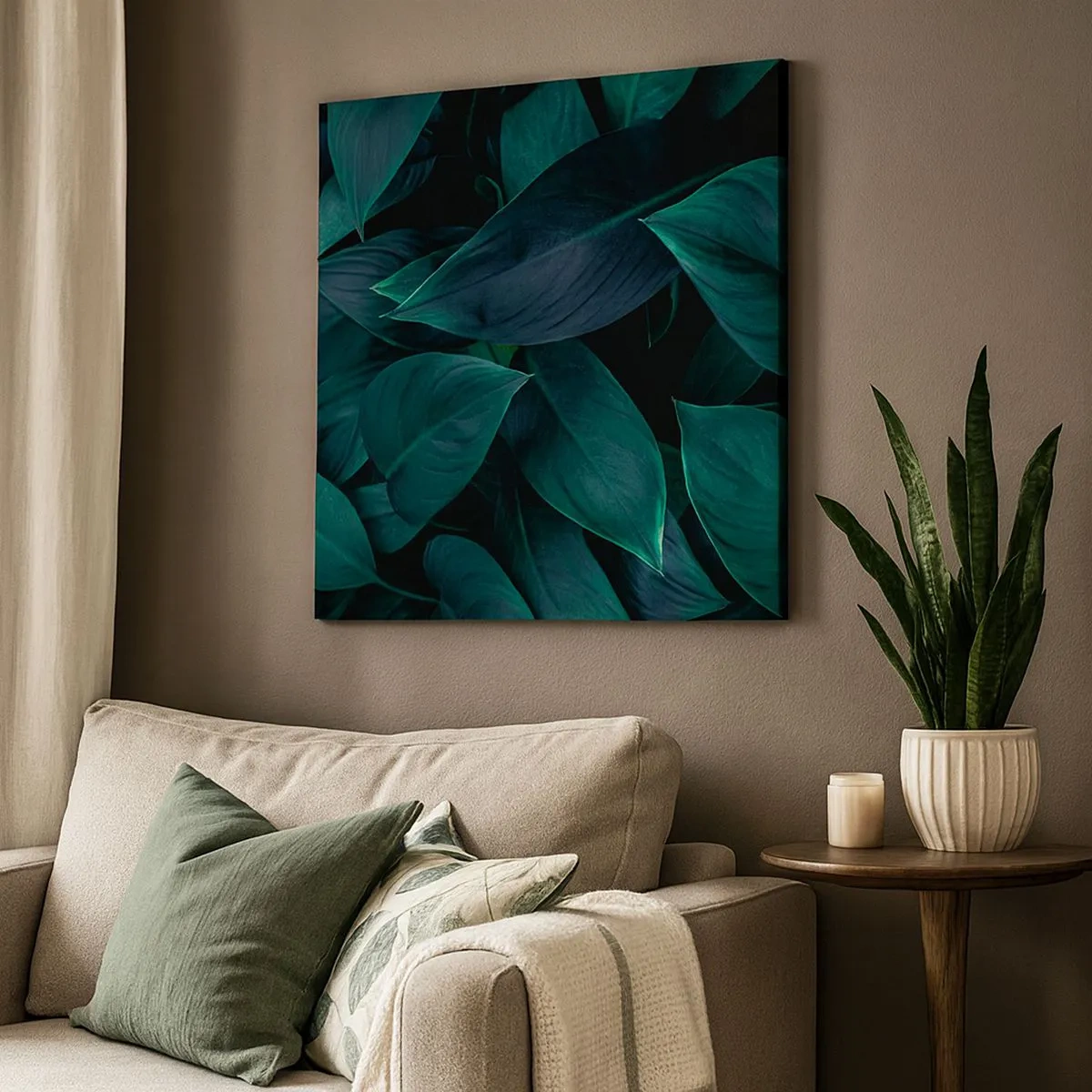 Obraz na plátně - Zeleň sama o sobě - 30x30 cm