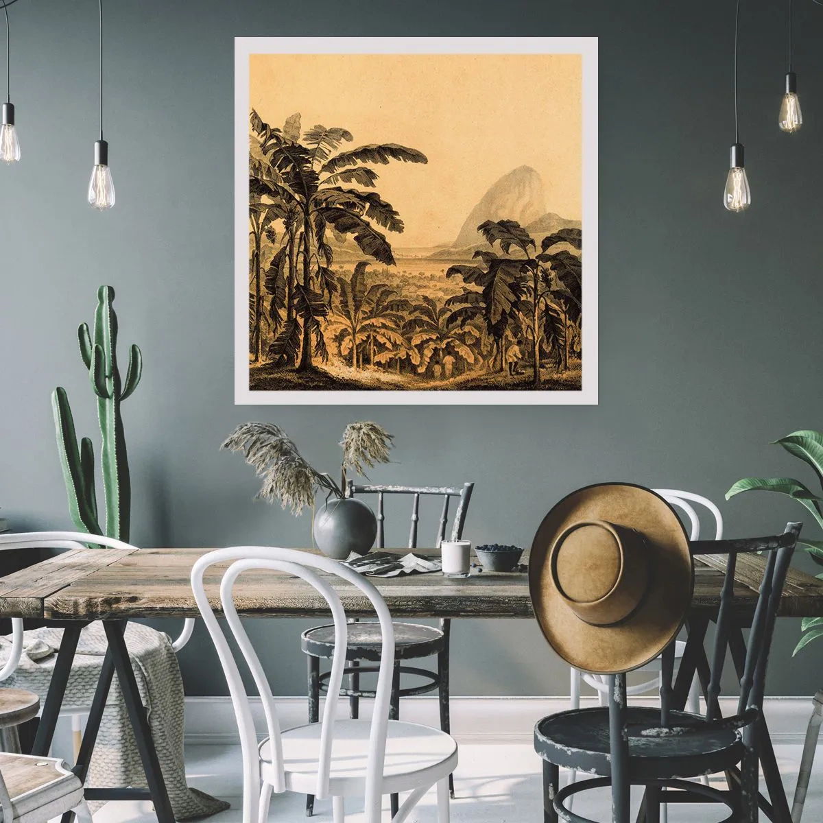 Plakát - V koloniálním stylu - 50x50 cm