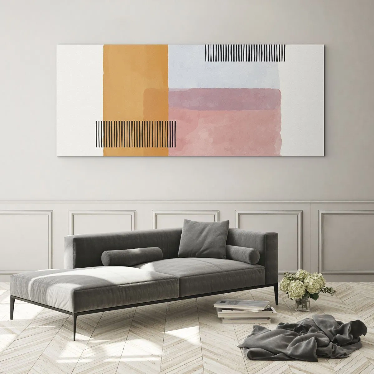 Obraz na skle - Z rohu do rohu - 140x50 cm