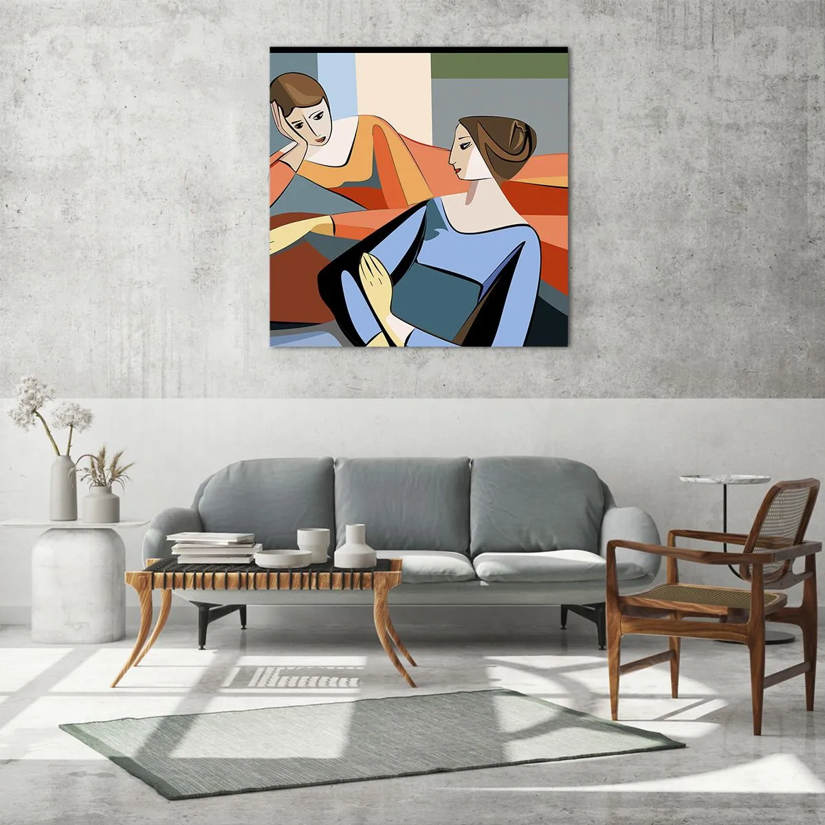 Obraz na skle - Chvíle svěření - 60x60 cm