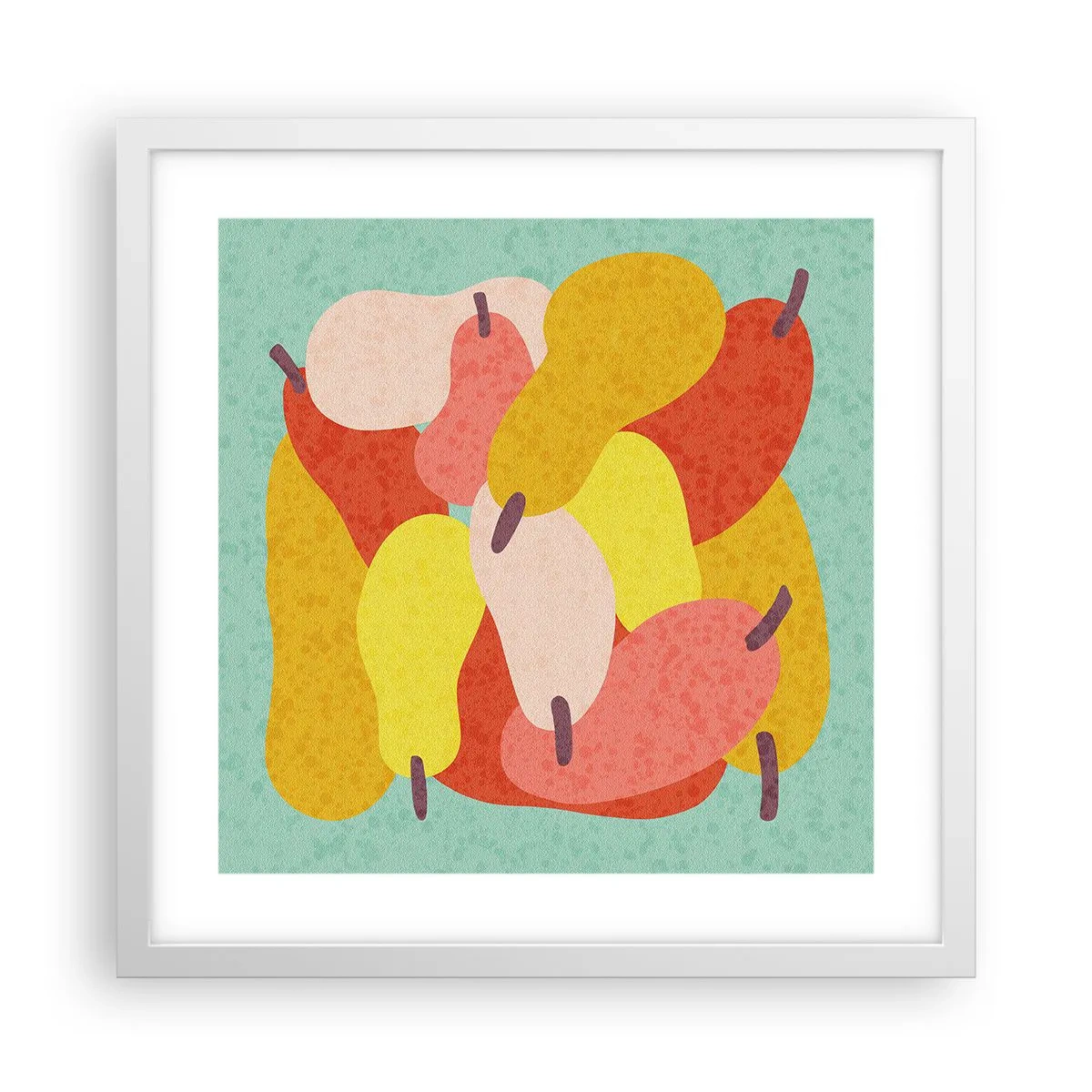 Plakát v bílém rámu - Ochutnejte letní slunce - 40x40 cm