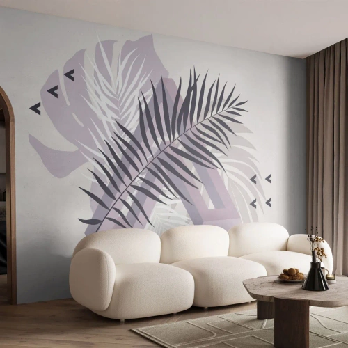Fototapeta na míru Standard Eco - Stín stínu - Grafika, Palmový list, Kus