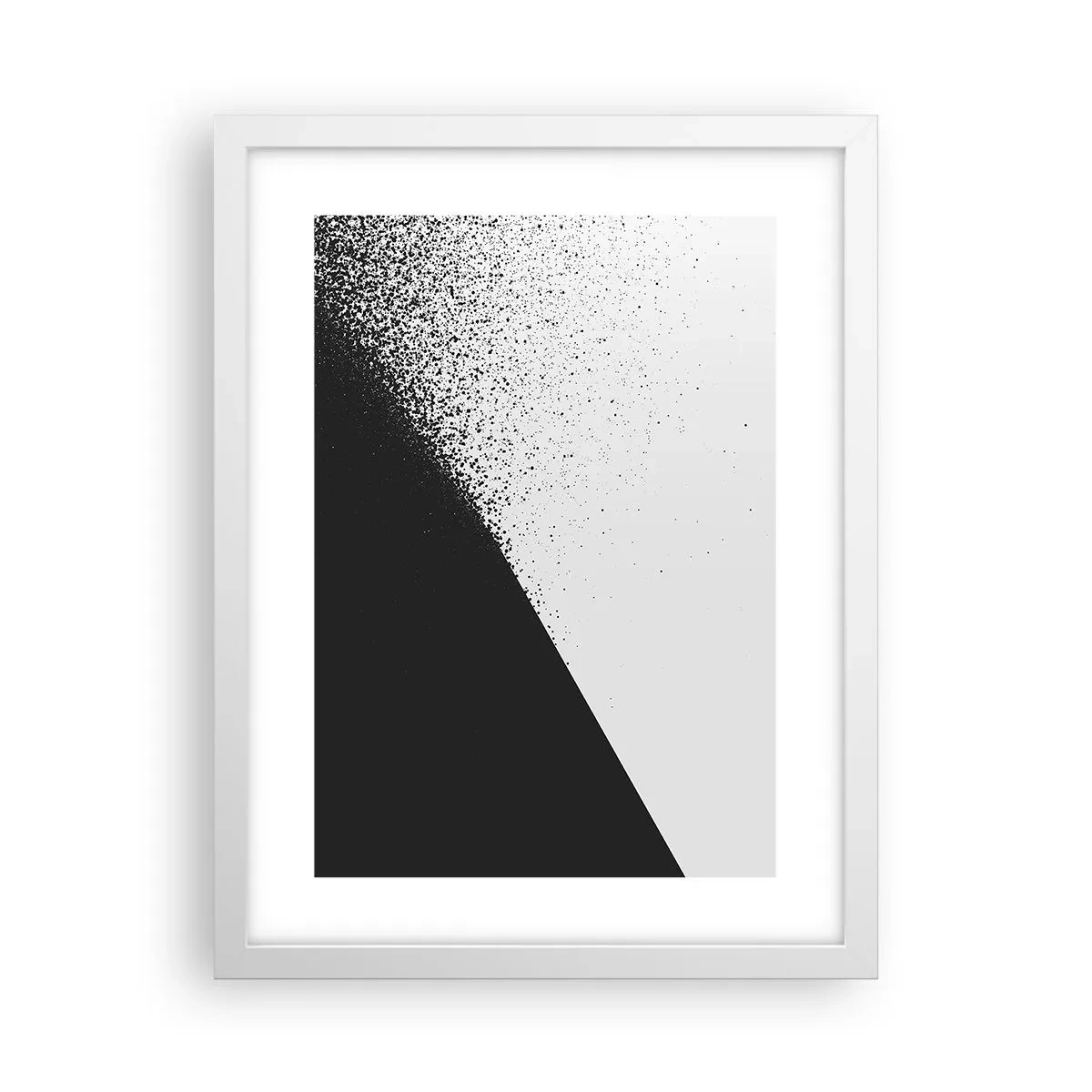 Plakát v bílém rámu - Rychleji a rychleji, více a více - 30x40 cm