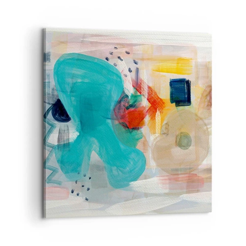 Obraz na plátně - Barevná hra - 60x60 cm