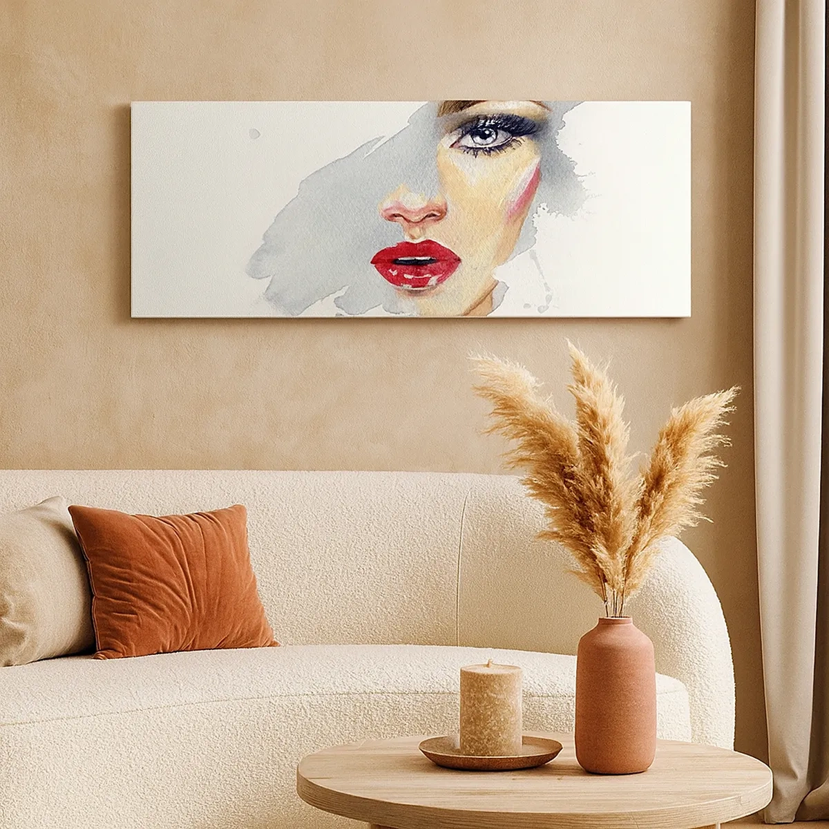 Obraz na plátně - Odraz v kapce vody - 30x30 cm