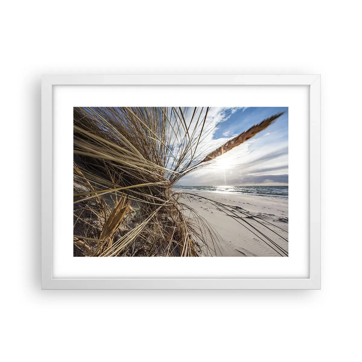 Plakát v bílém rámu - Setkání živlů - 40x30 cm