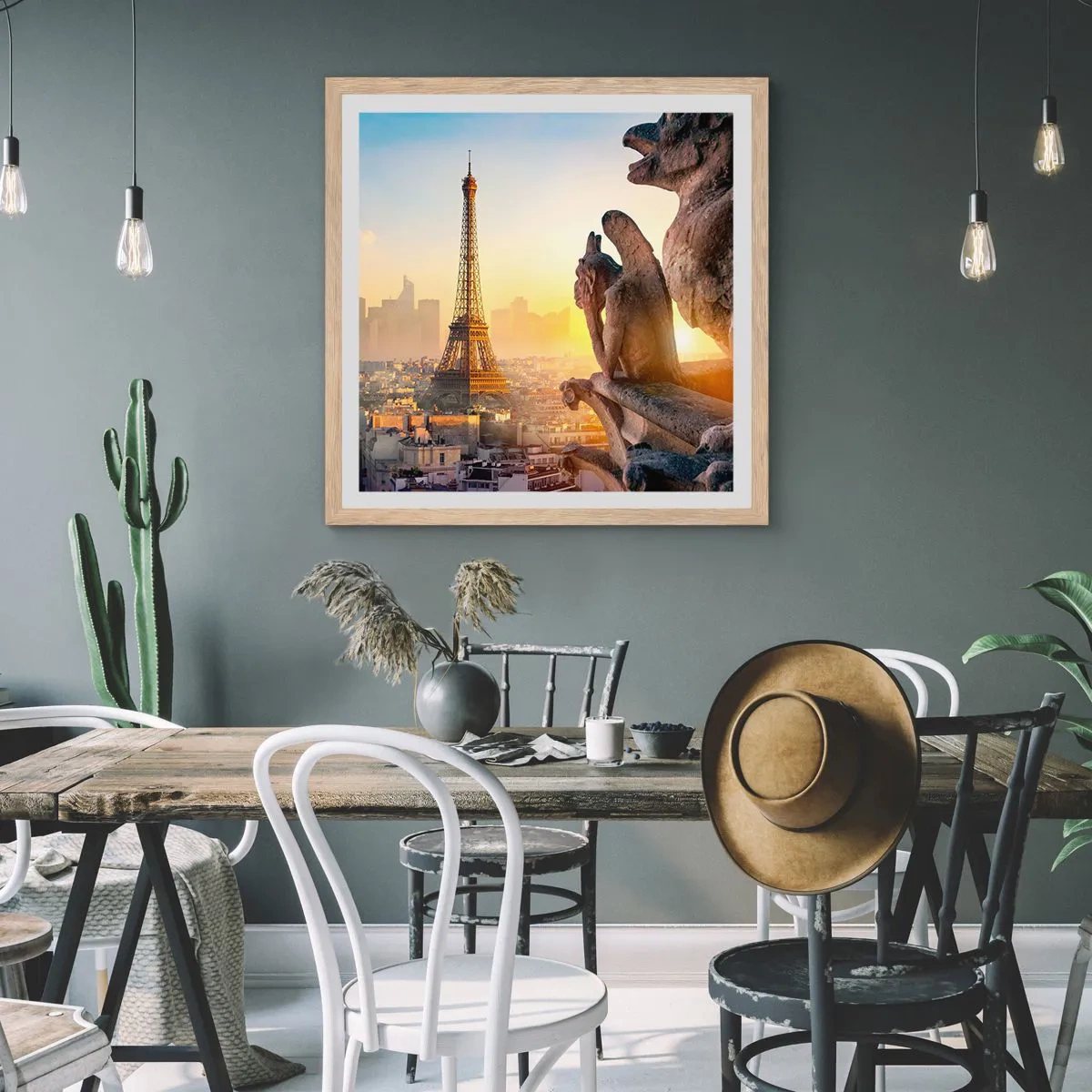 Plakát v rámu světlý dub - Hodně se změnilo… - 40x40 cm