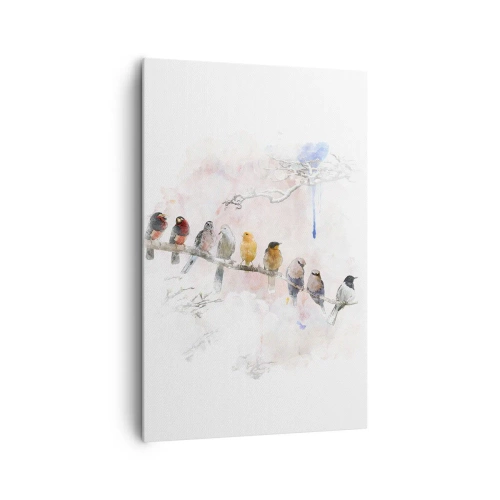 Obraz na plátně - Okřídlené setkání - 80x120 cm