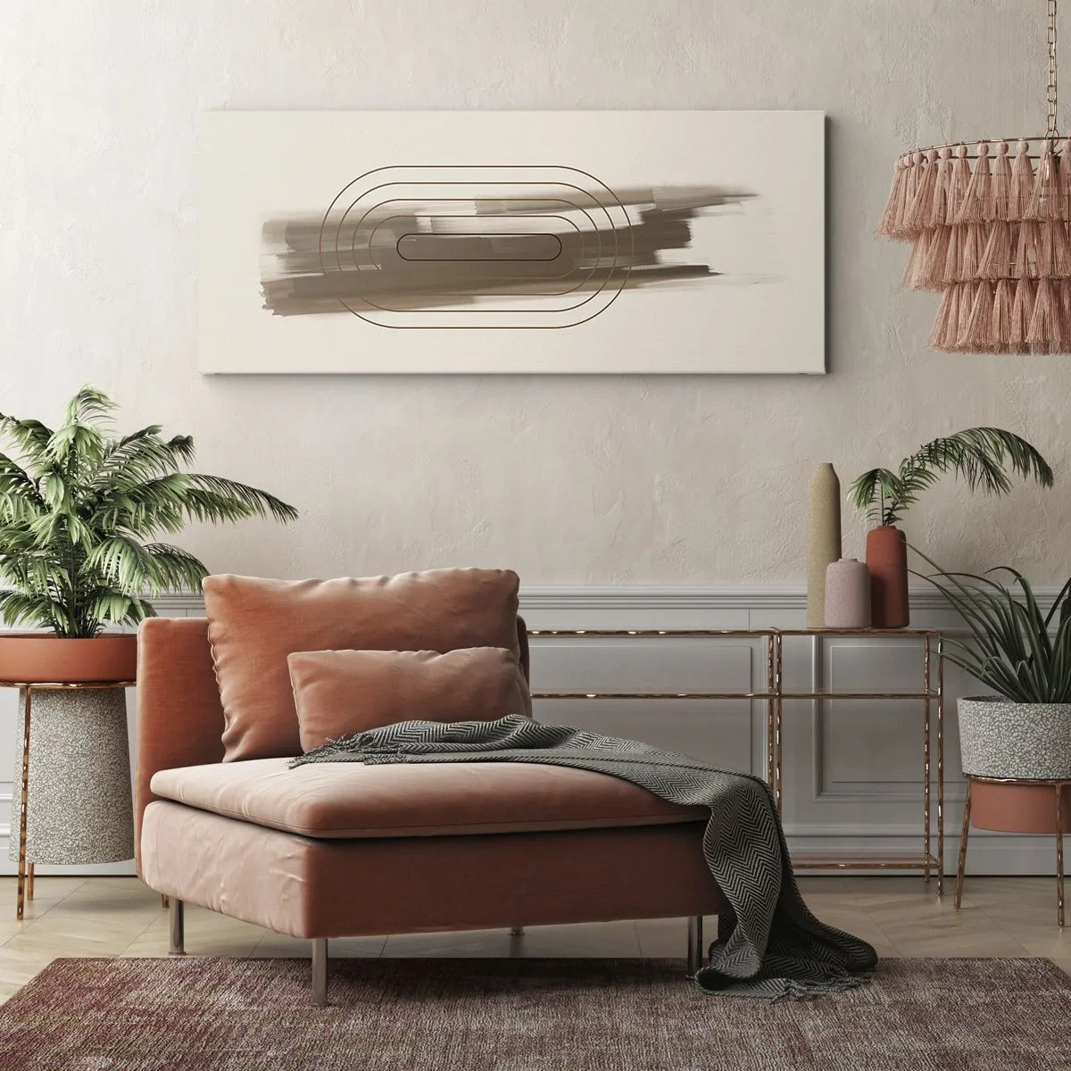Obraz na plátně - Závan šedi - 120x50 cm