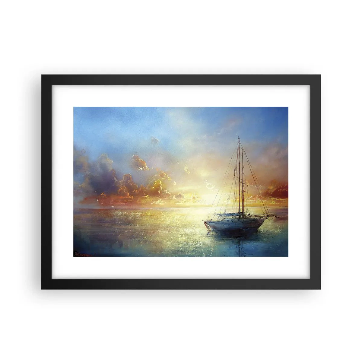 Plakát v černém rámu - Ve zlatém zálivu - 40x30 cm