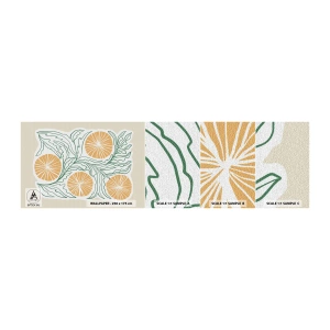 Vzor Fototapety Samolepicí Deluxe Sticker - Etnický s abstraktním nádechem - Boho, Citrón, Minimalismus - 100x30 cm