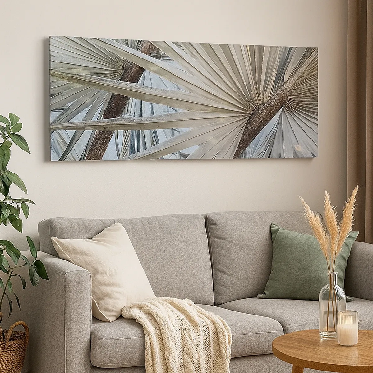 Obraz na plátně - Vějíře v tropech - 30x30 cm