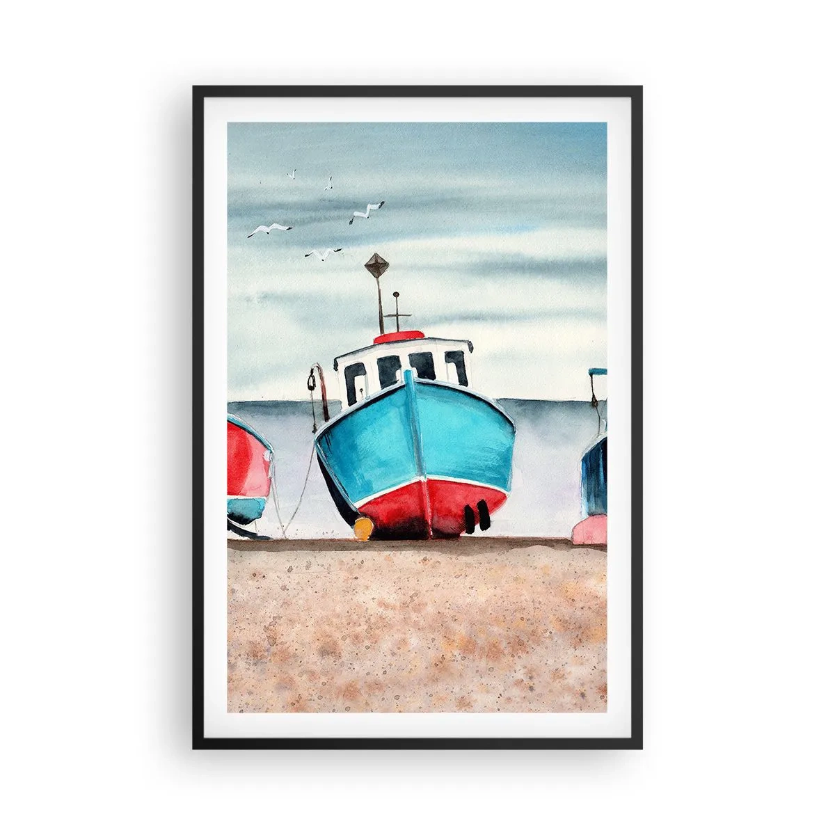 Plakát v černém rámu - Připravené na úlovek - 61x91 cm