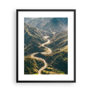 Plakát v černém rámu - Přímo ze srdce hor - 40x50 cm