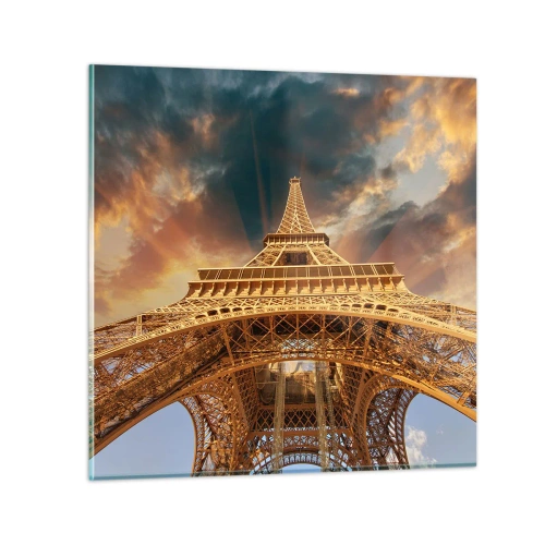 Obraz na skle - Jak lidstvo dosáhlo nebe - 30x30 cm