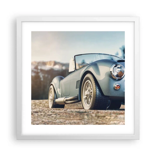 Plakát v bílém rámu - Protože na stylu záleží - 40x40 cm