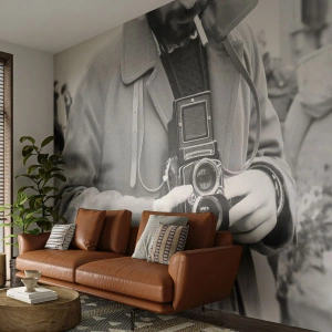 Fototapeta Premium Sand - V retro stylu - Fotoaparát, Vinobraní, Fotoaparát - 100x70 cm
