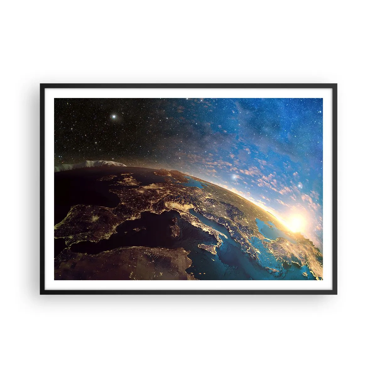 Plakát v černém rámu - Podívejme se na sebe s odstupem - 100x70 cm