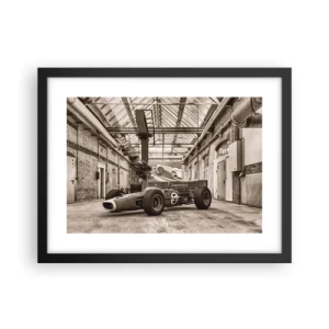 Plakát v černém rámu - Odpočinek vítěze - 40x30 cm