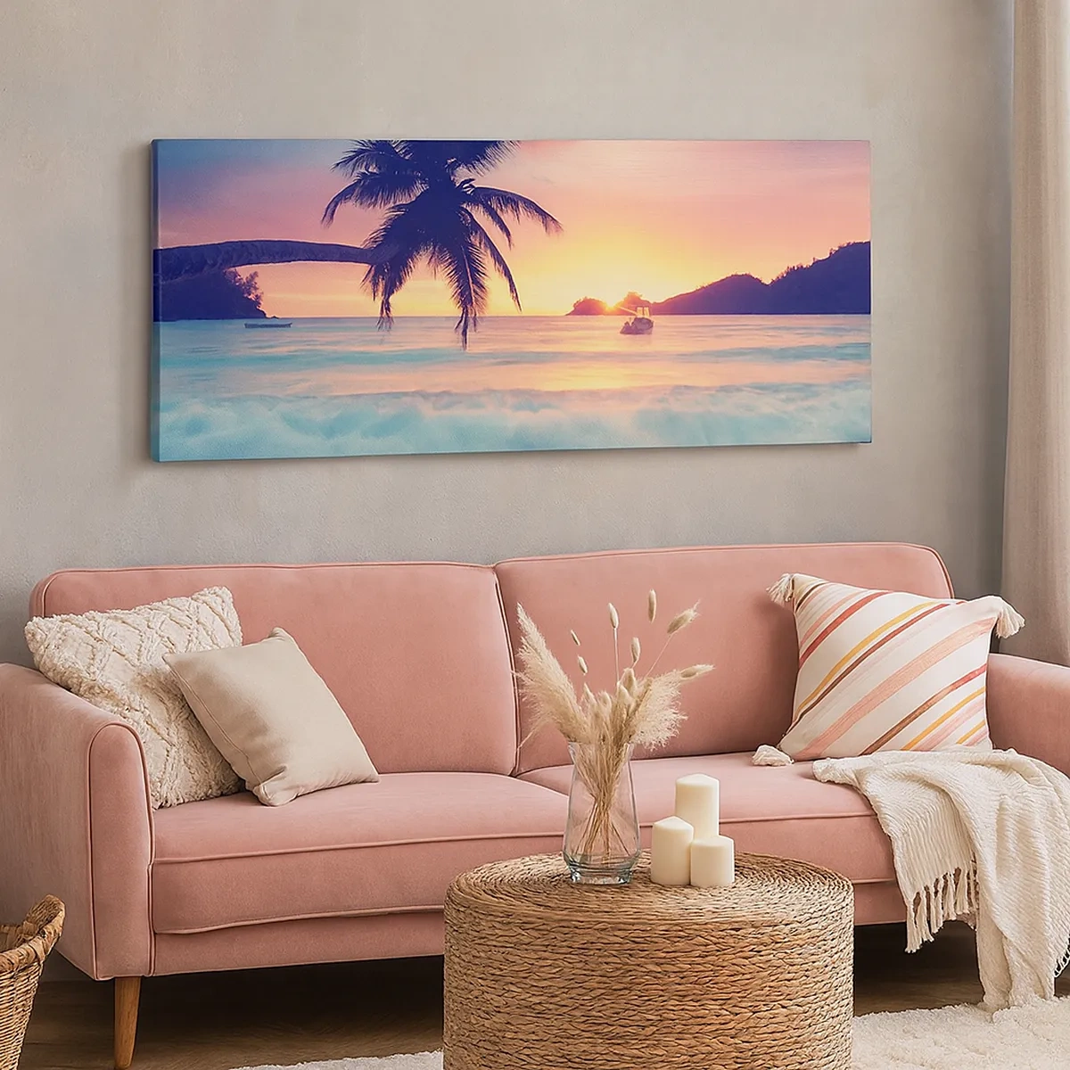 Obraz na plátně - Večer v zátoce - 30x30 cm