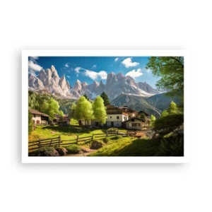 Plakát - Alpská idyla - 91x61 cm