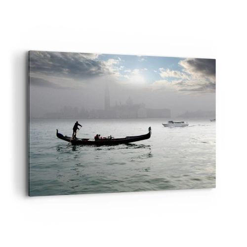 Obraz na plátně - Pohádkové město z vody a mlhy - 120x80 cm