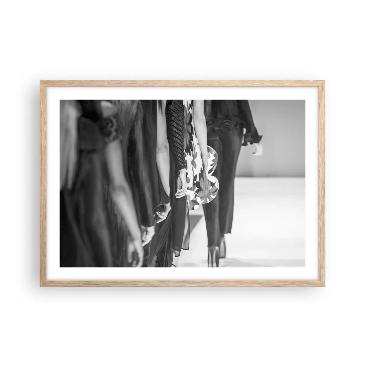 Plakát v rámu světlý dub - Stylový průvod - 70x50 cm