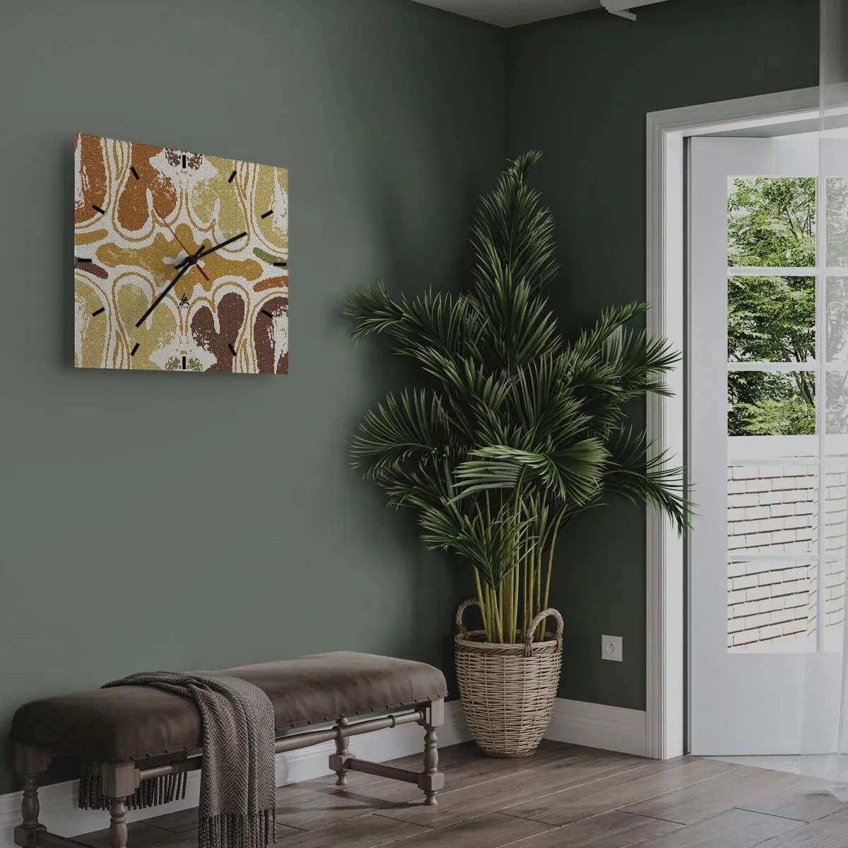 Nástěnné hodiny - Sentimentální abstrakce - 30x30 cm